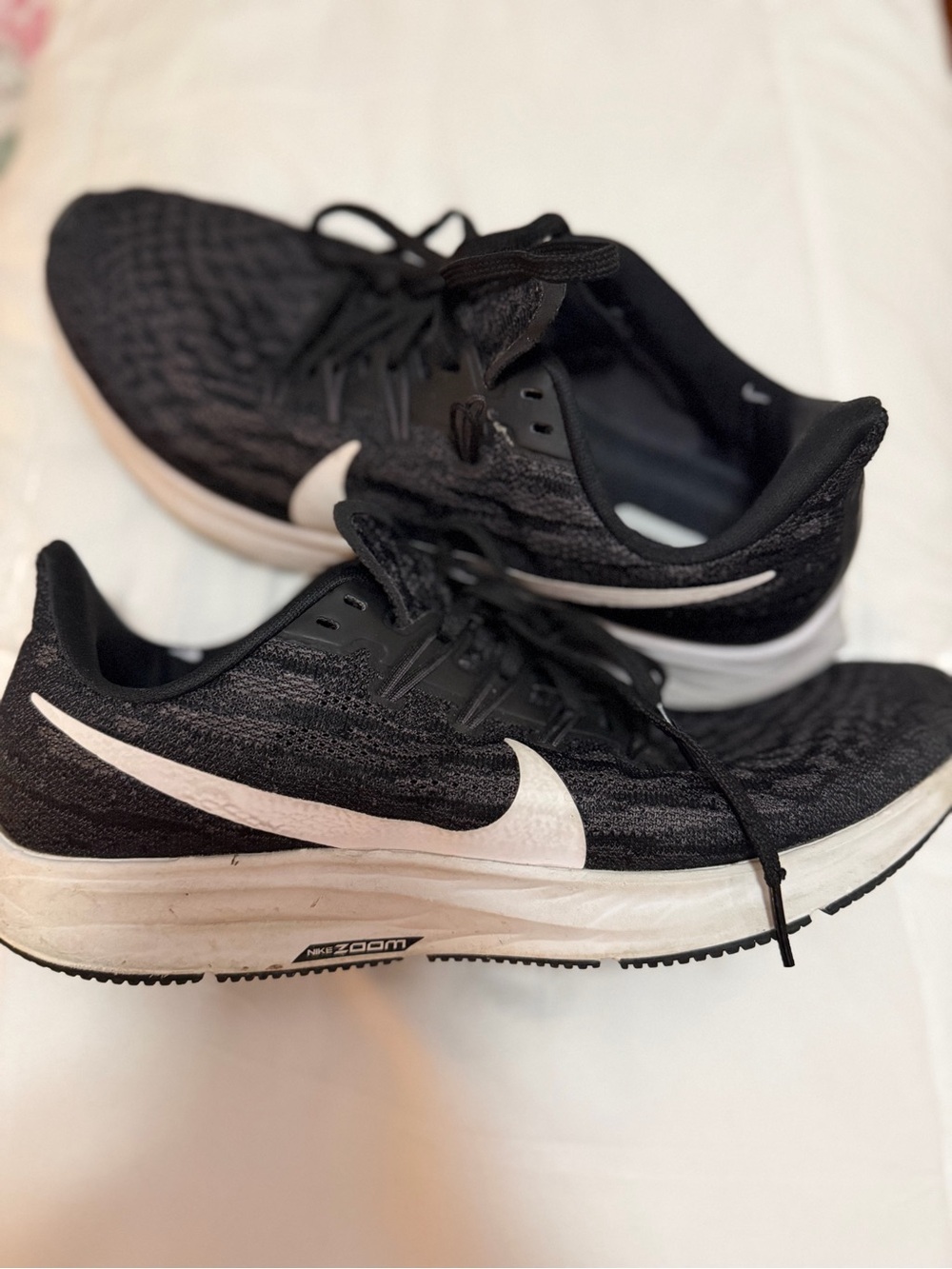 Nike Black and White Zoom Fly Running Shoes